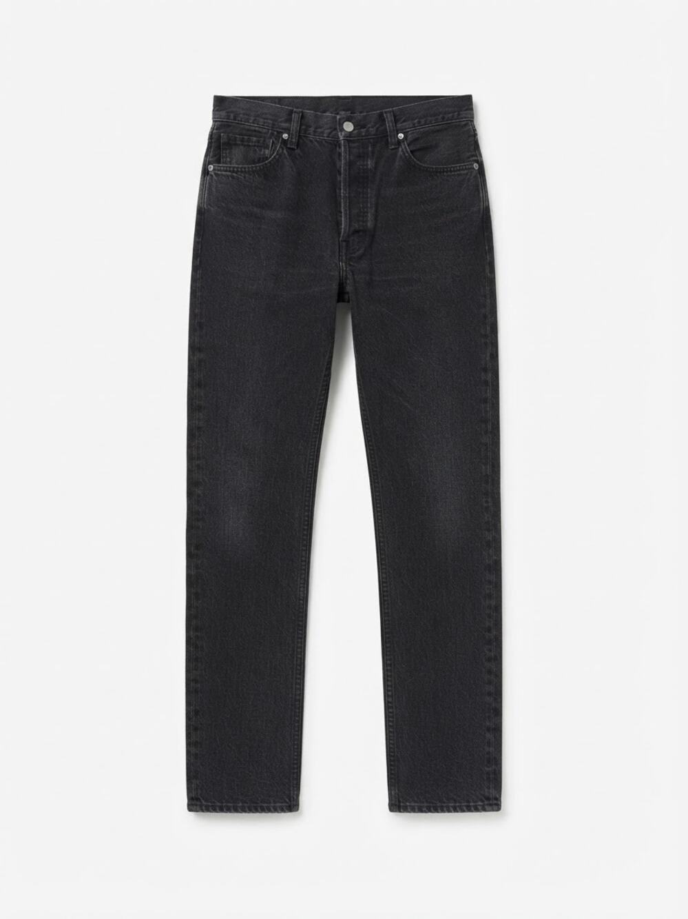 Goldsign Black High Rise Straight Leg Jeans Women Size 28 Minimalist Denim luxur